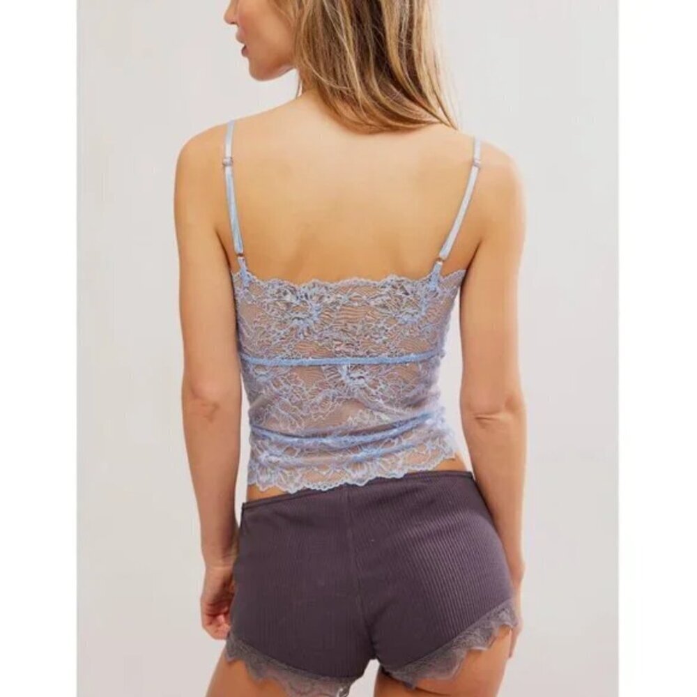 FREE PEOPLE NWT Lacey Essential Cami / Kentucky Blue - M - Picture 3 of 11